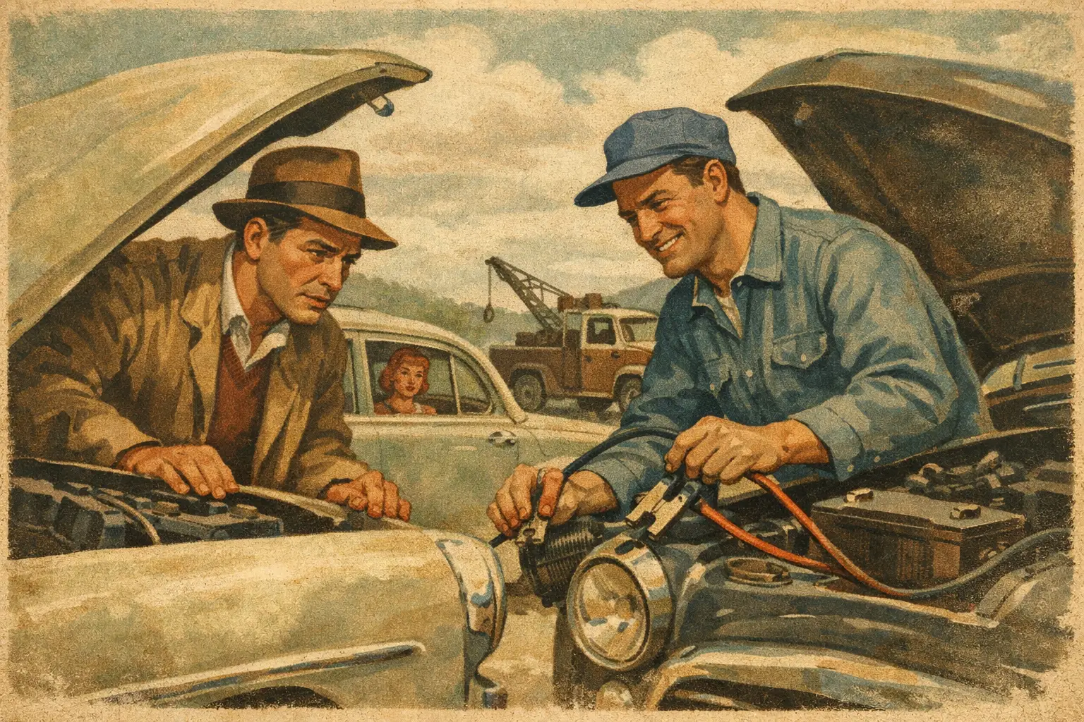 Flat Battery Rescue Example: What Happens