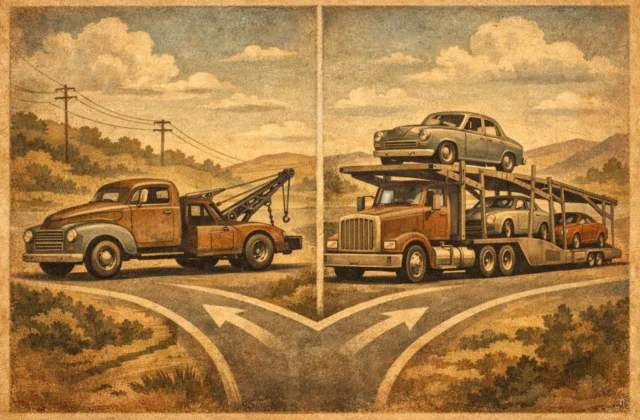 Towing Versus Vehicle Transport – What to Choose